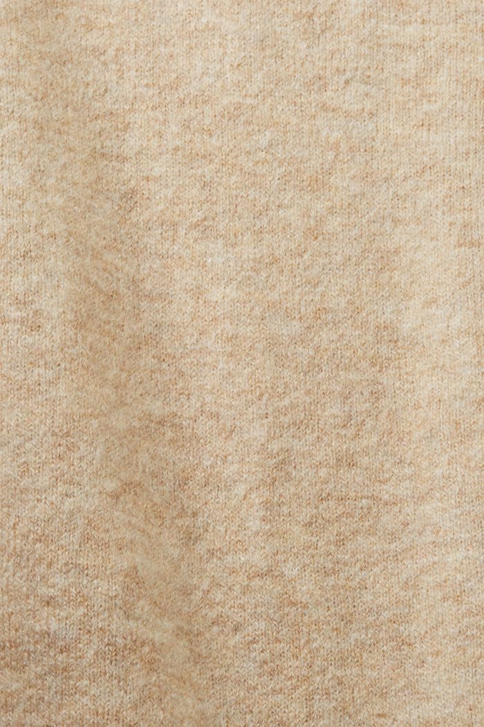Chaleco de punto en mezcla de lana, SAND, detail image number 5