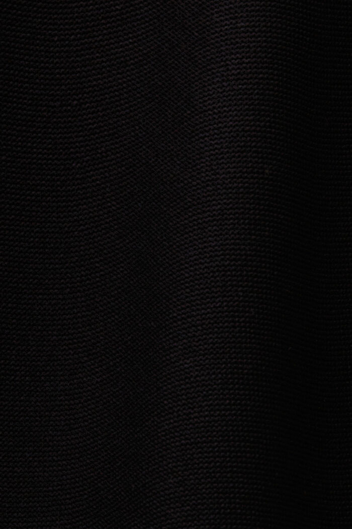 Vestido de manga corta con tejido de punto, BLACK, detail image number 4