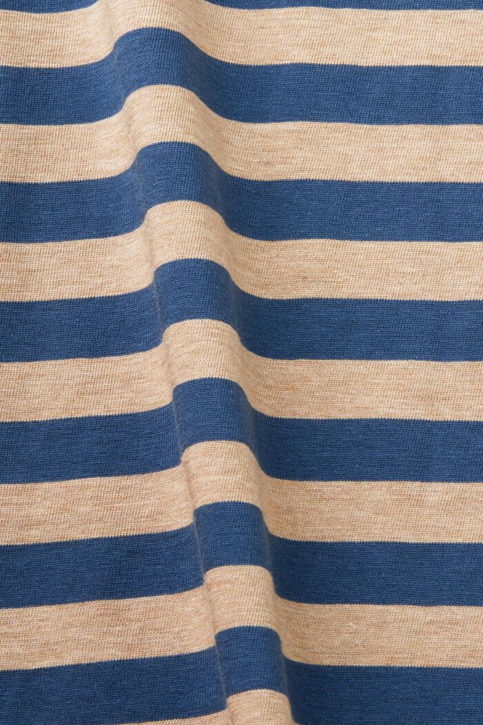 Camiseta a rayas en tejido jersey de algodón, SAND, detail image number 5