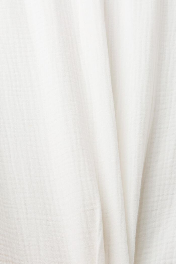 Camisa de muselina en algodón sostenible, OFF WHITE, detail image number 6