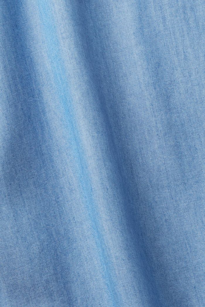 Vestido midi sin mangas en tejido vaquero sintético, BLUE MEDIUM WASHED, detail image number 5