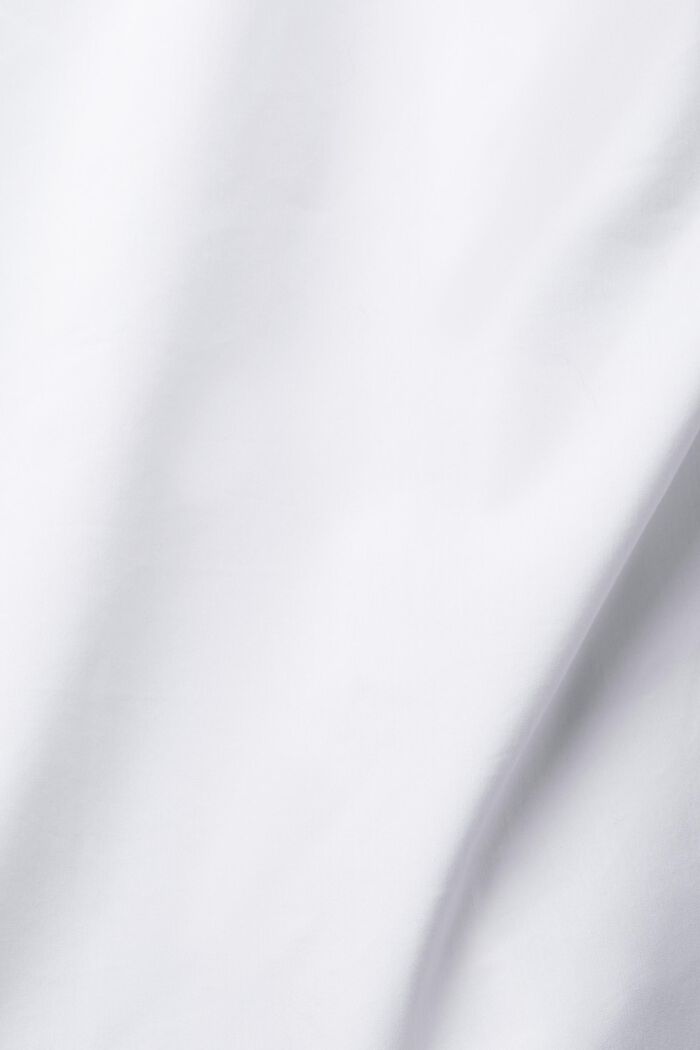 Blusa camisera de popelina, WHITE, detail image number 5