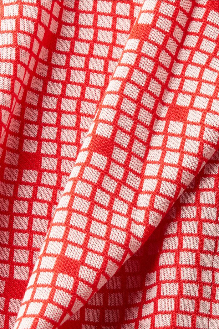 Sudadera jacquard de cuello redondo, RED, detail image number 5