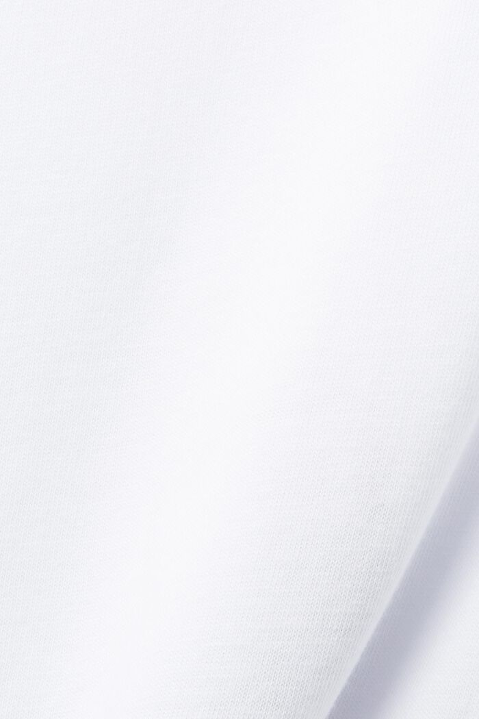 Camiseta oversize con estampado, TENCEL™, WHITE, detail image number 7