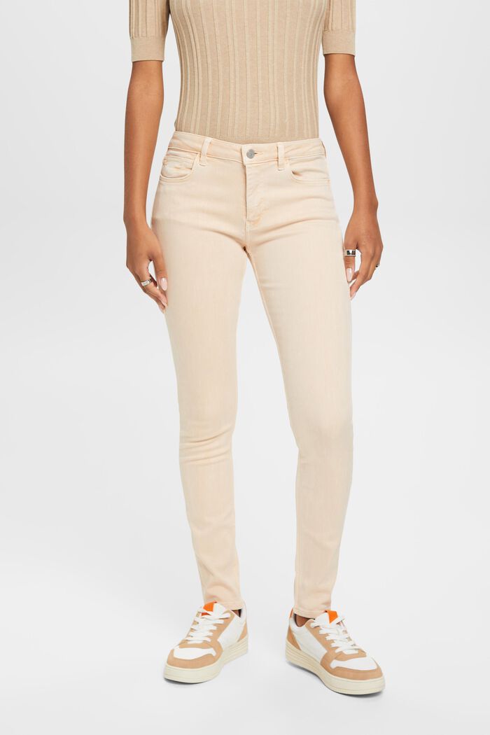 Jeans mid-rise skinny fit, PASTEL PINK, detail image number 0
