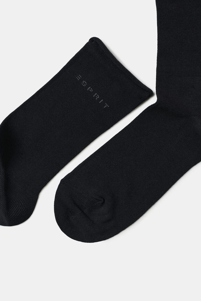 Pack de 2 pares de calcetines de punto grueso, BLACK, detail image number 1