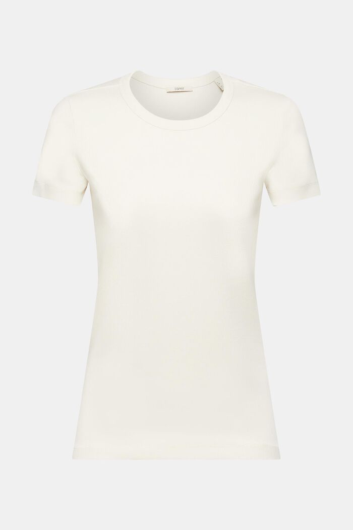 Camiseta de canalé con cuello redondo, ICE, detail image number 6