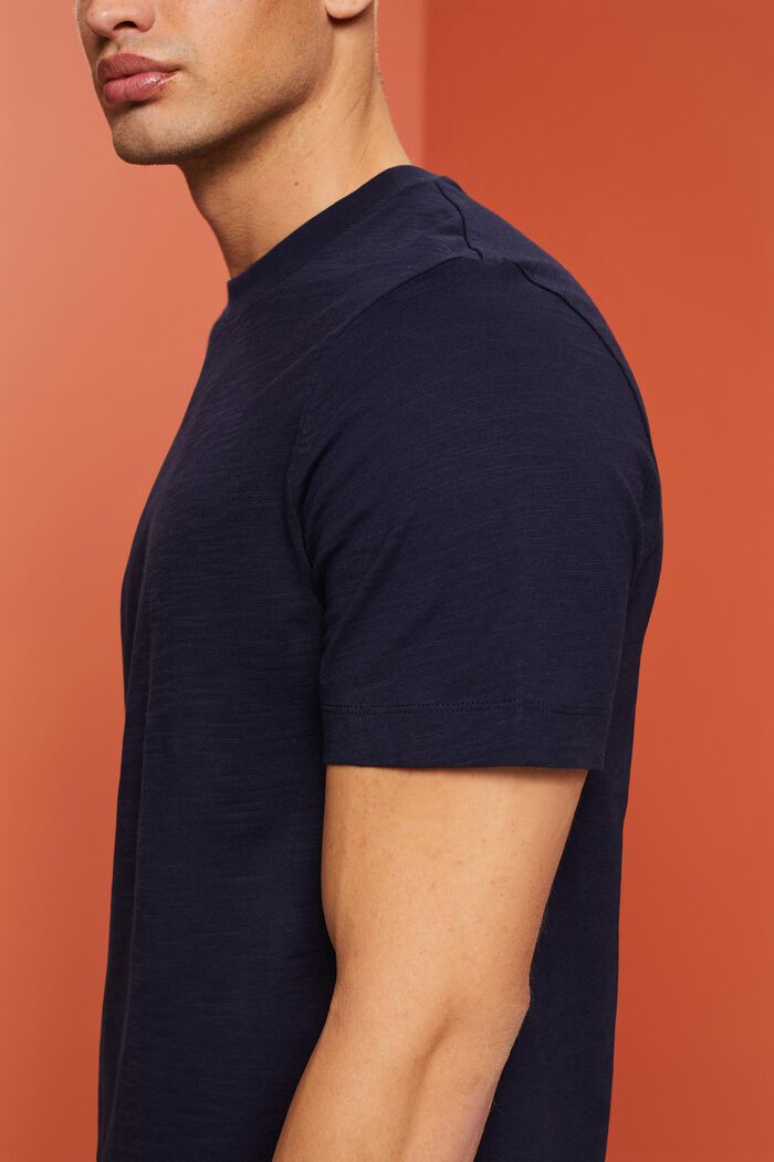 Camiseta de punto de algodón, NAVY, detail image number 2