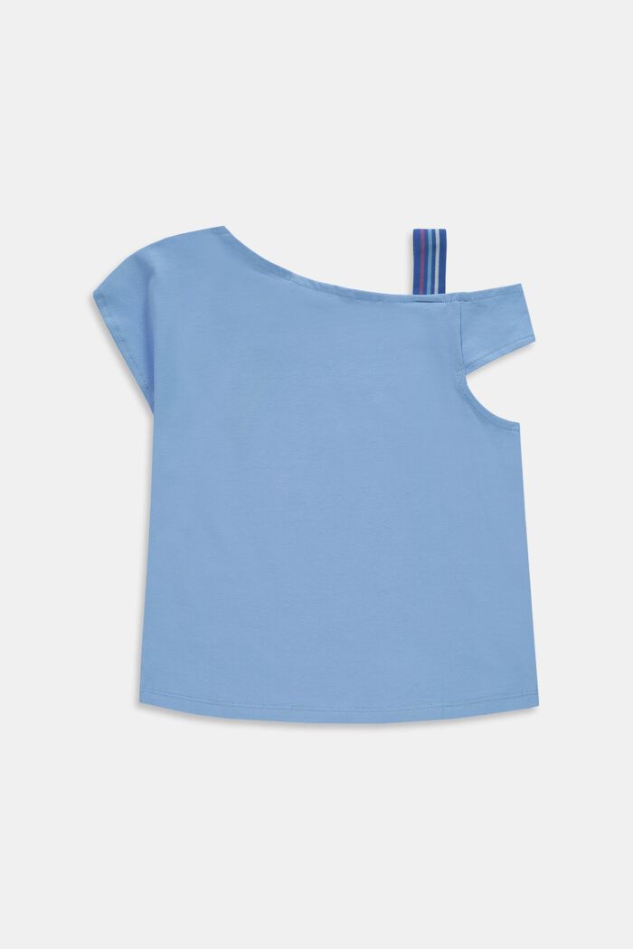 Camiseta con escote asimétrico, BRIGHT BLUE, detail image number 1