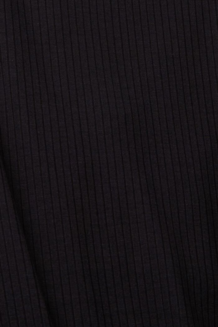 Camiseta con cordón para fruncir, BLACK, detail image number 4