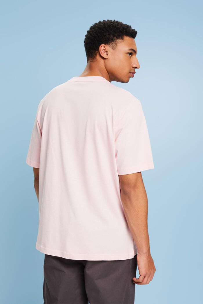 Camiseta unisex estampada de algodón Pima, PASTEL PINK, detail image number 2
