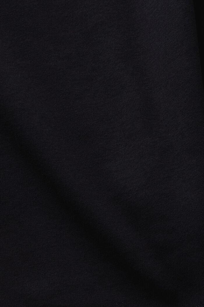Camiseta de manga larga con abertura, BLACK, detail image number 4
