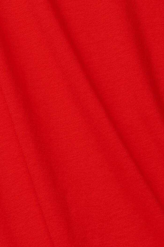 Camiseta de manga larga y cuello mao, RED, detail image number 0