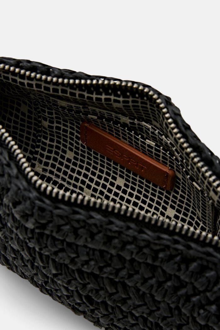 Bolso bandolera de ganchillo, BLACK, detail image number 3