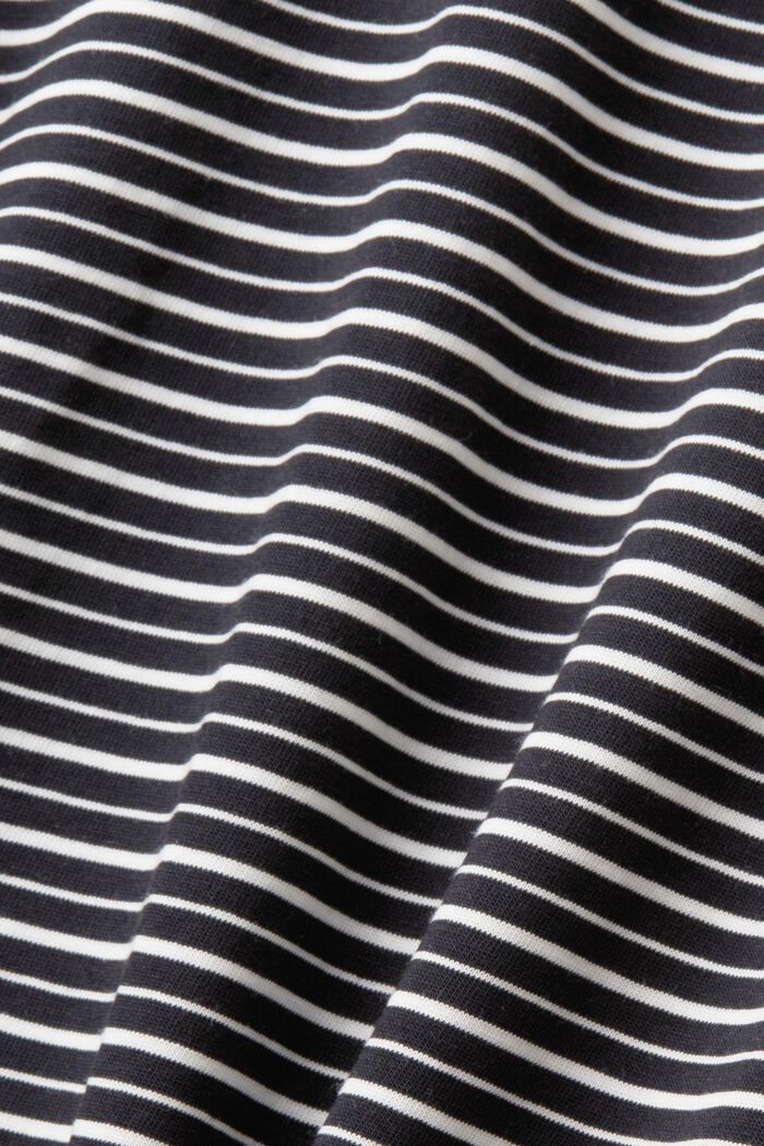 Camiseta a rayas, 100% algodón, BLACK, detail image number 5