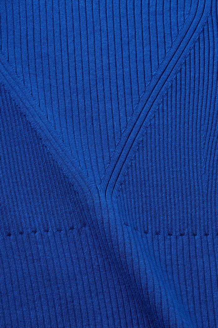 Jersey acanalado de manga corta, BRIGHT BLUE, detail image number 5