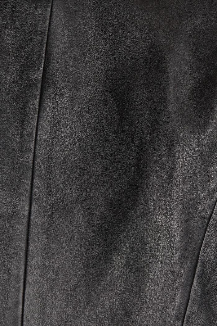 Minifalda en tejido vaquero revestido, BLACK, detail image number 4
