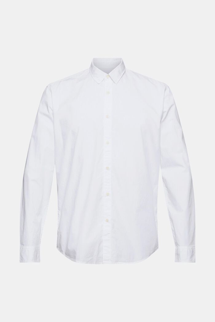 Camisa en 100 % algodón ecológico Pima, WHITE, detail image number 6