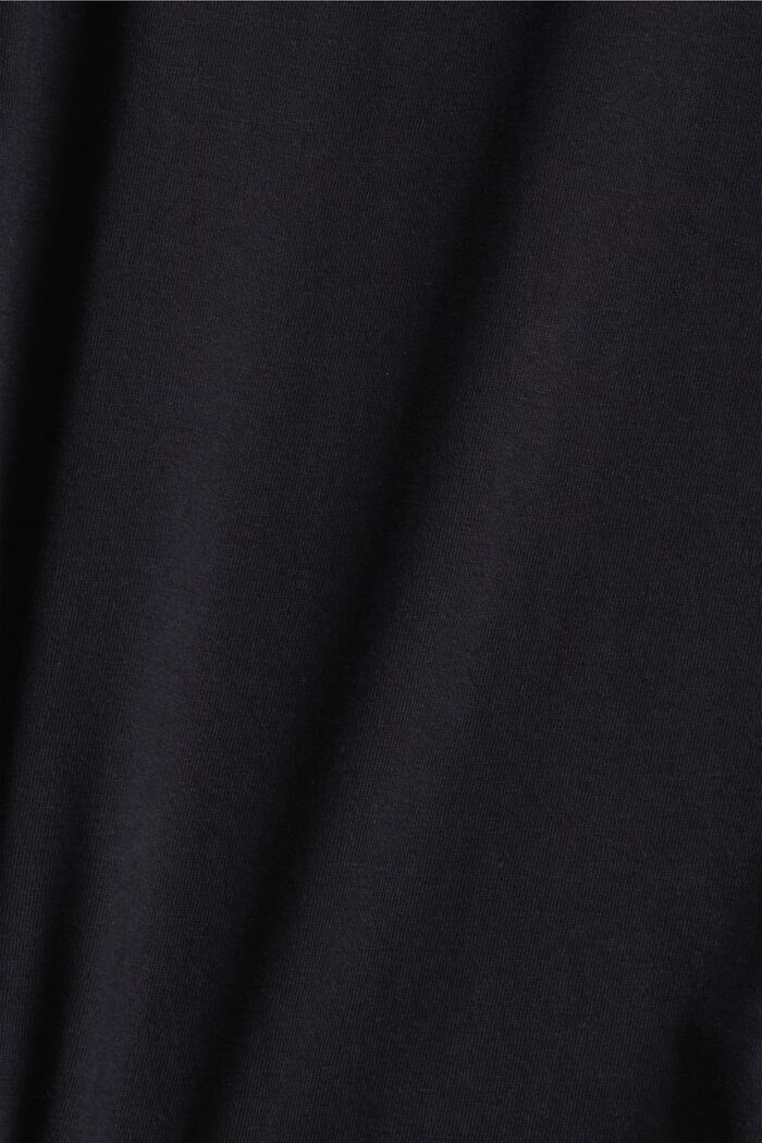 Camiseta con estampado en la espalda, 100% algodón ecológico, BLACK, detail image number 4