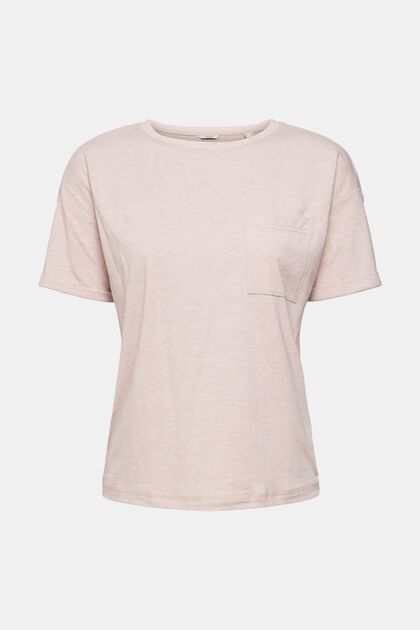 Camiseta con bolsillo en el pecho realizada en mezcla de algodón