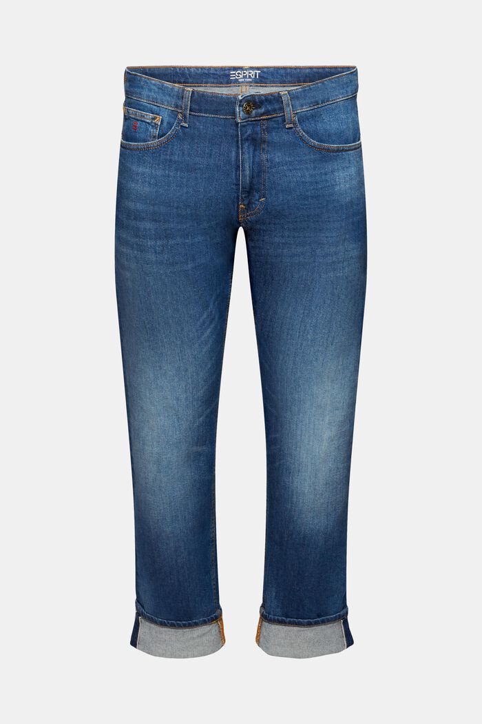 Jeans mid-rise slim fit, BLUE MEDIUM WASHED, detail image number 7