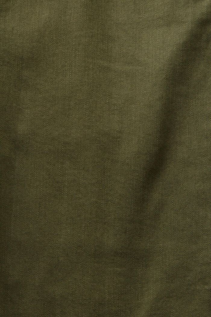 Pantalón capri en algodón ecológico, KHAKI GREEN, detail image number 5