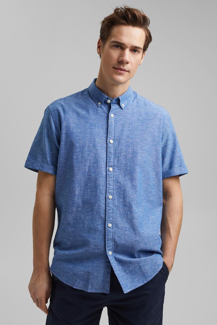 Lino/algodón ecológico: camisa de manga corta