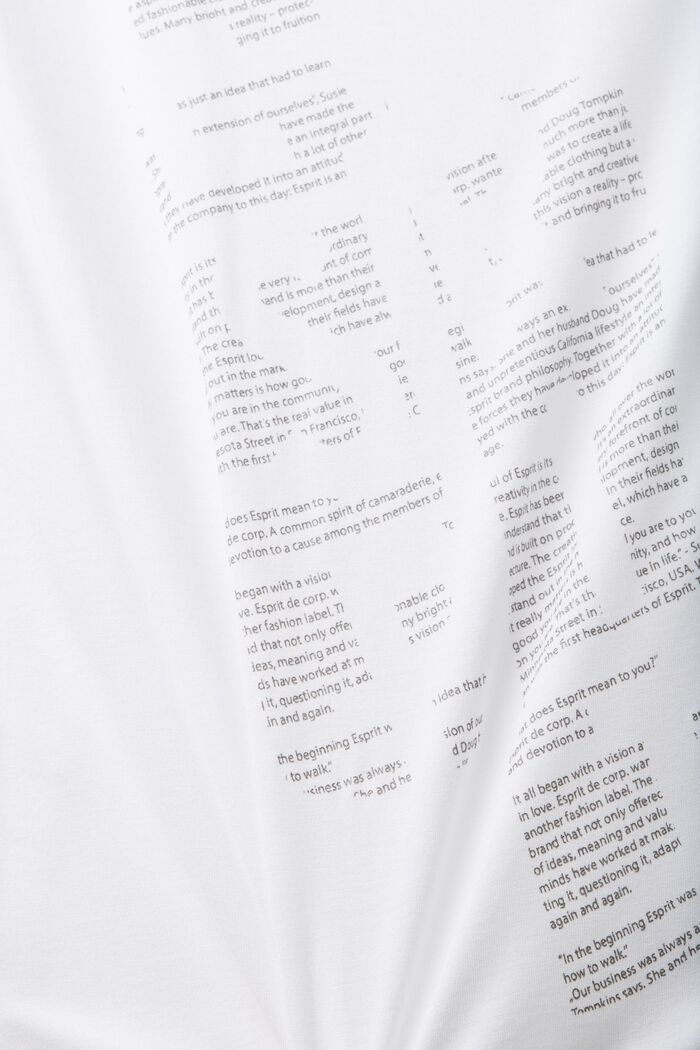 Camiseta con estampado frontal, LENZING™ ECOVERO™, WHITE, detail image number 5