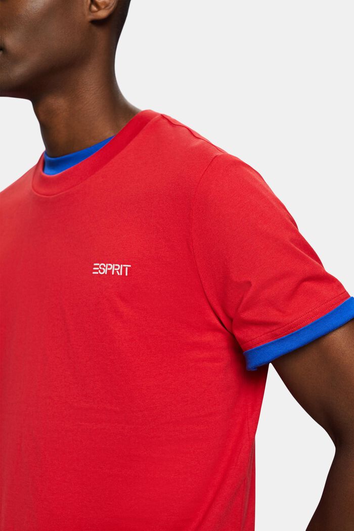 Camiseta unisex con logotipo, DARK RED, detail image number 1