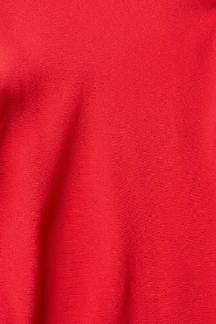 Blusa con cuello pico, LENZING™ ECOVERO™, DARK RED, detail image number 1