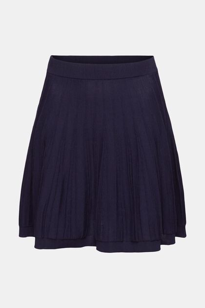 Minifalda plisada con línea A