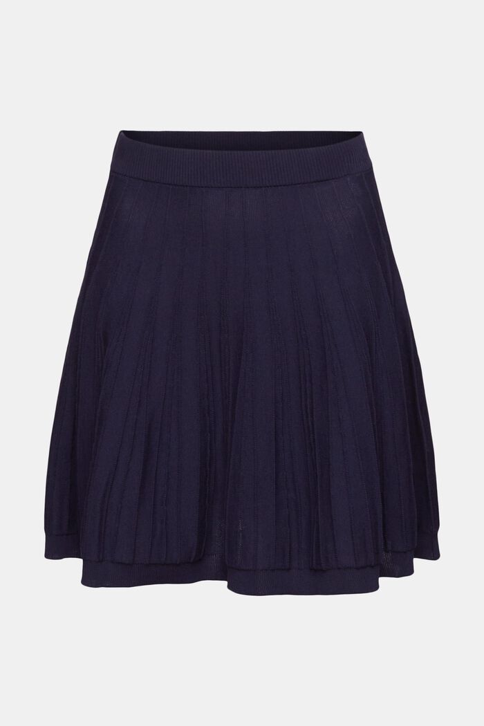 Minifalda plisada con línea A, NAVY, detail image number 6