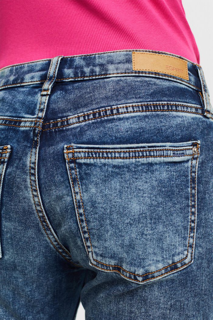 Jeans slim fit elásticos, BLUE MEDIUM WASHED, detail image number 4
