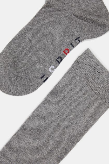 Pack de dos pares de calcetines altos con logotipo