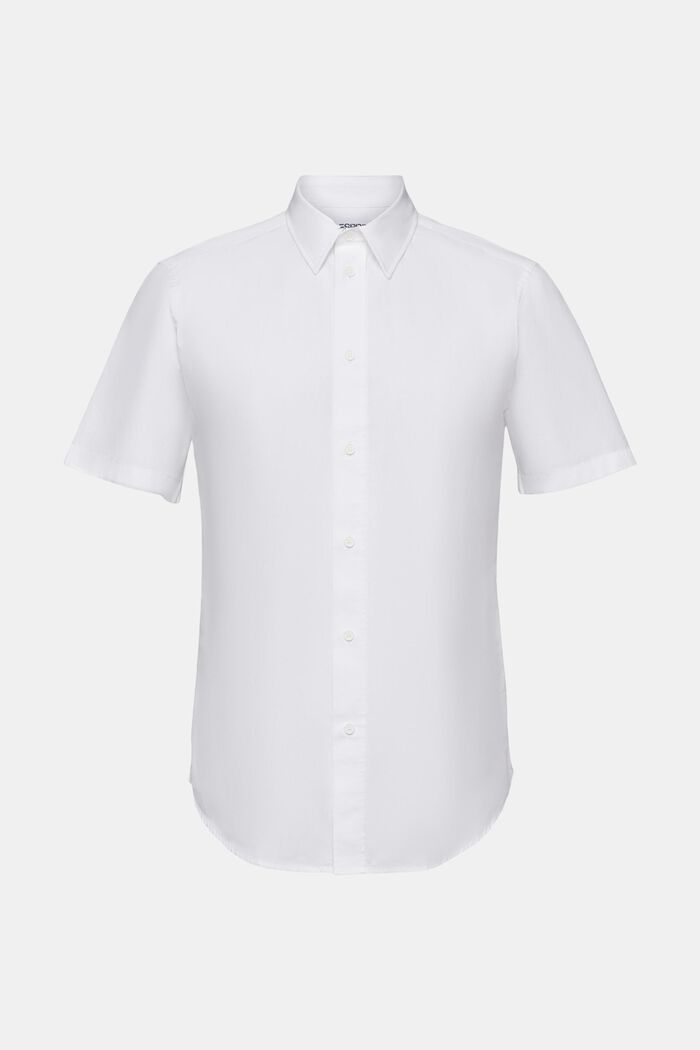 Camiseta de manga corta de algodón popelina, WHITE, detail image number 5