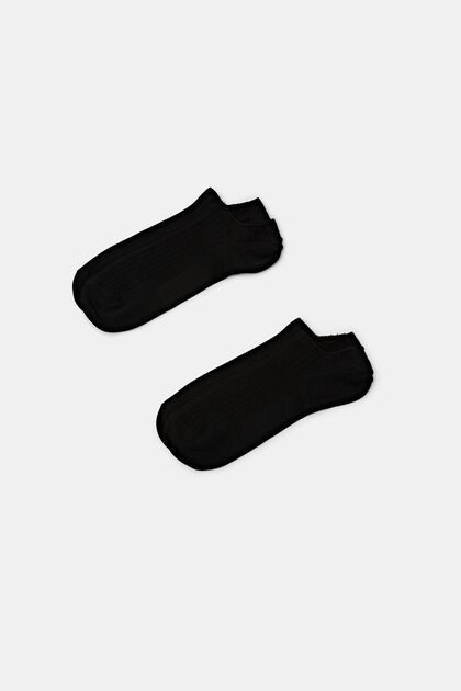 Pack de 2 pares de calcetines tobilleros de canalé