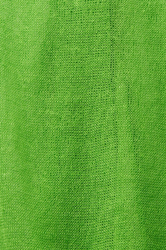 Cárdigan transparente de punto, CITRUS GREEN, detail image number 5