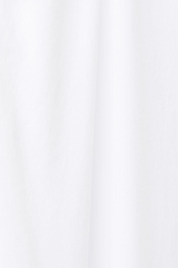 Blusa de algodón con lazada, WHITE, detail image number 4