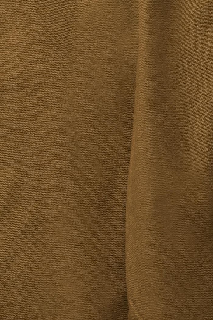 Pantalón corto en mezcla de algodón, DARK KHAKI, detail image number 1