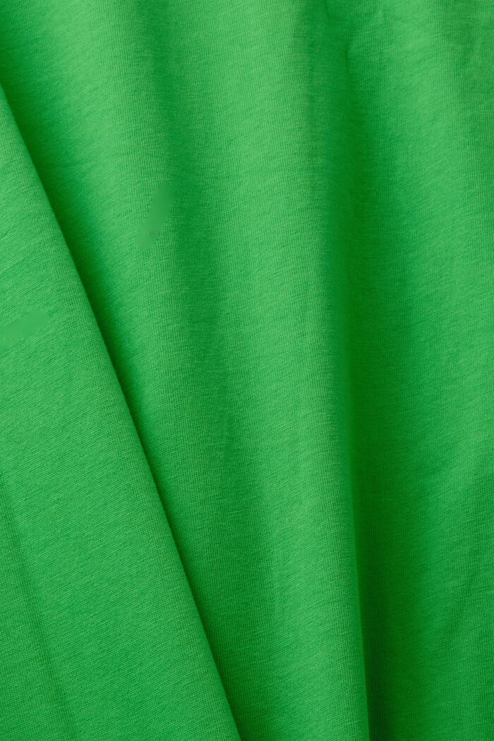 Camiseta de algodón con estampado frontal, GREEN, detail image number 5