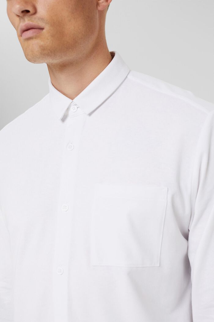 Camisa de jersey con COOLMAX®, WHITE, detail image number 1