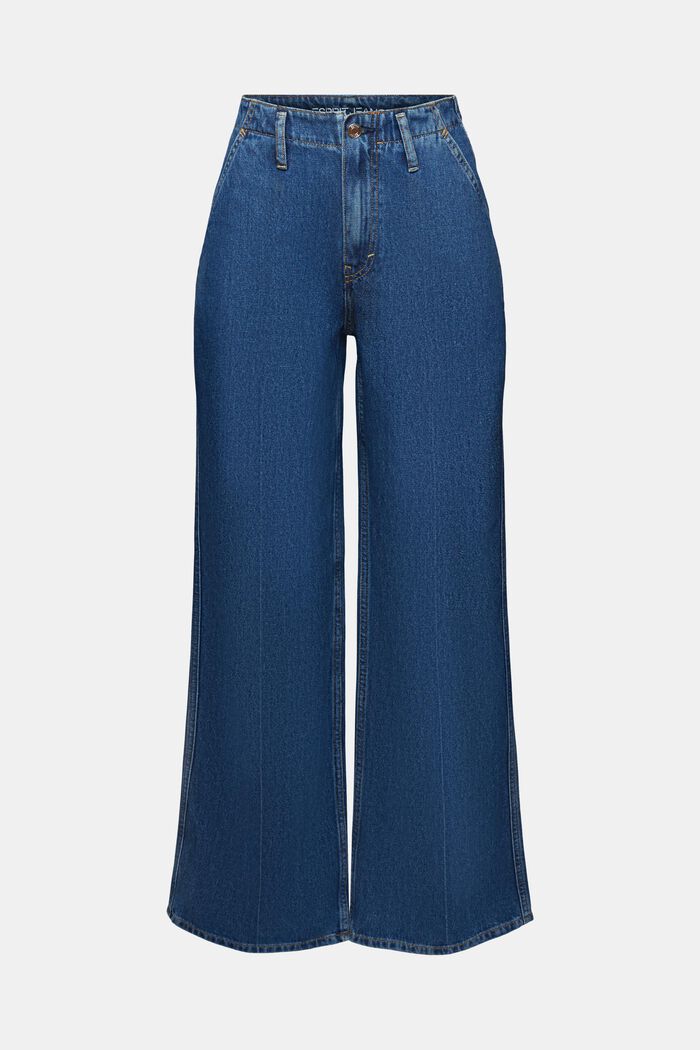 Jeans high-rise retro wide leg, BLUE MEDIUM WASHED, detail image number 7