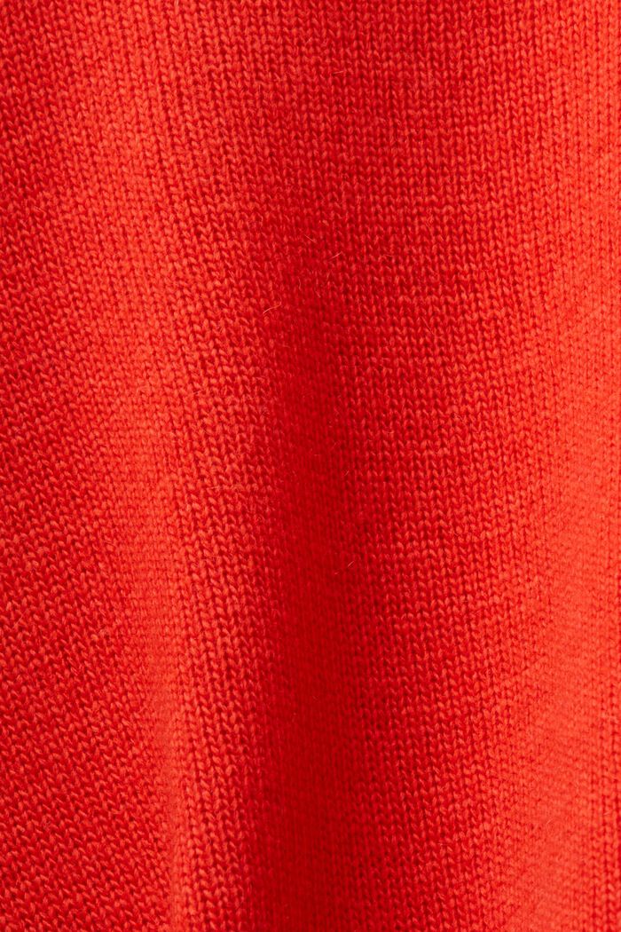Jersey de punto con cuello redondo, RED, detail image number 5