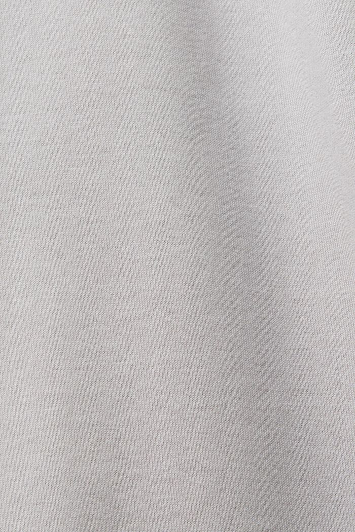 Camiseta de cuello redondo con capas, 100% algodón, LIGHT GREY, detail image number 5