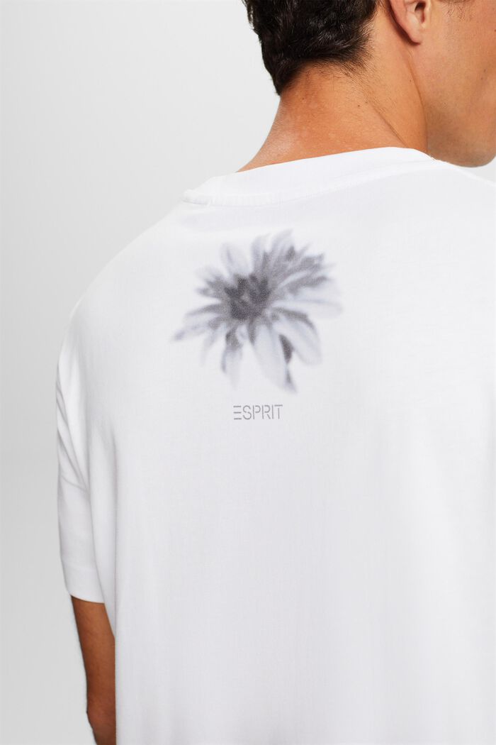 Camiseta estampada de algodón Pima, WHITE, detail image number 3