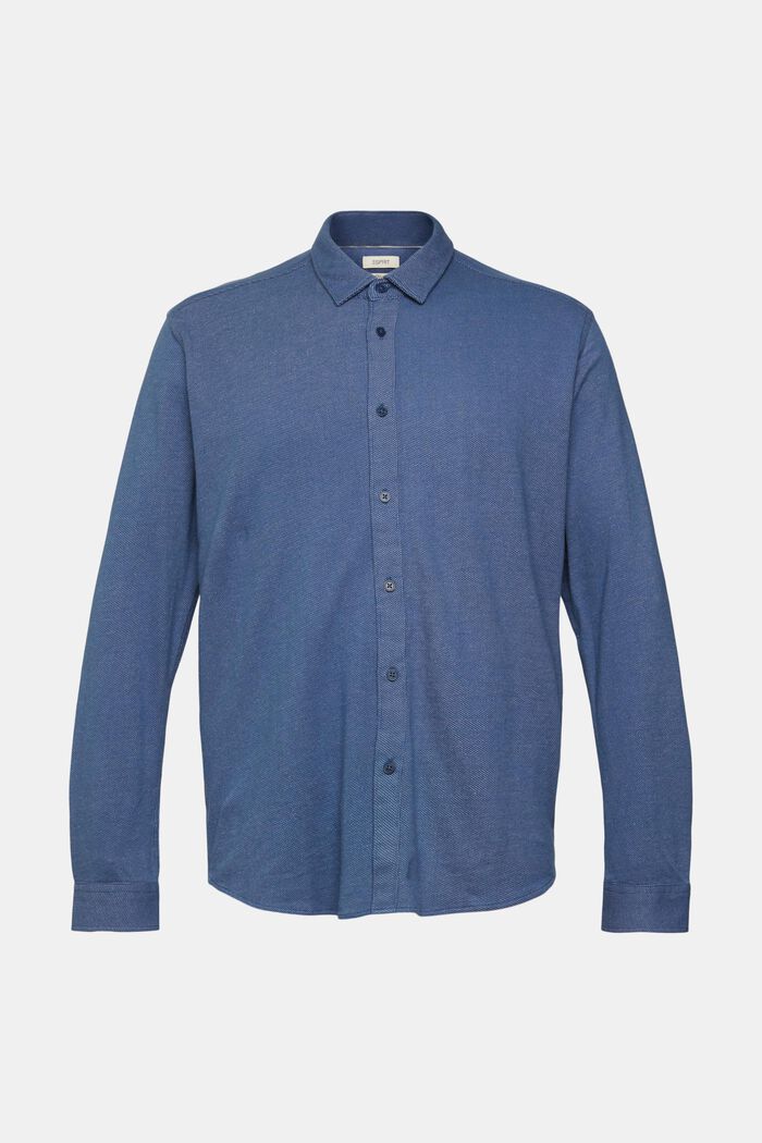 Camisa en dos colores, DARK BLUE, detail image number 2