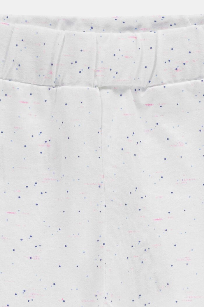 Shorts de jersey en algodón ecológico, WHITE, detail image number 2