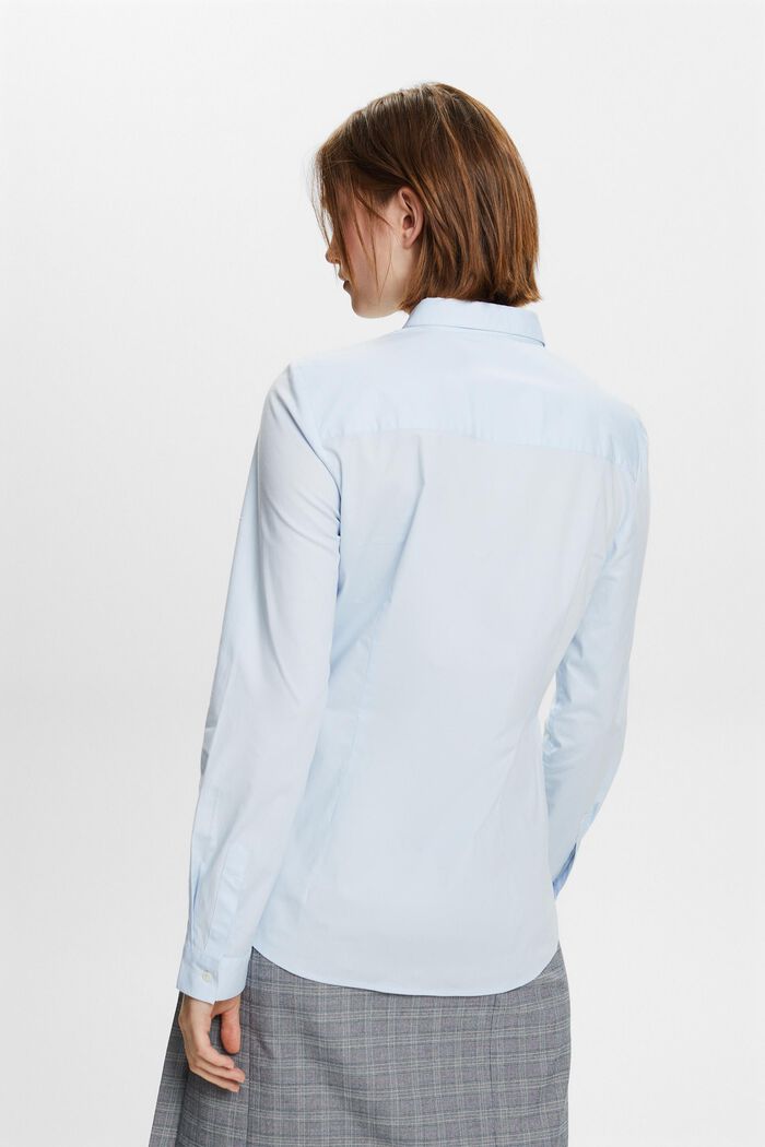 Camisa de popelina de manga larga, PASTEL BLUE, detail image number 4