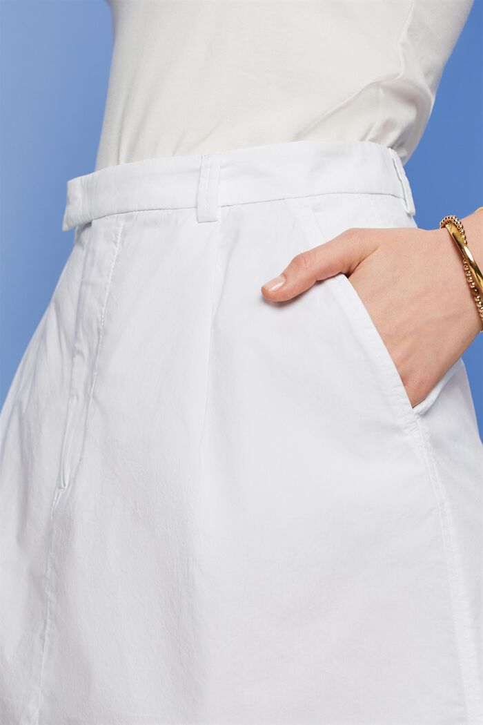 Minifalda de tejido, 100% algodón, WHITE, detail image number 2