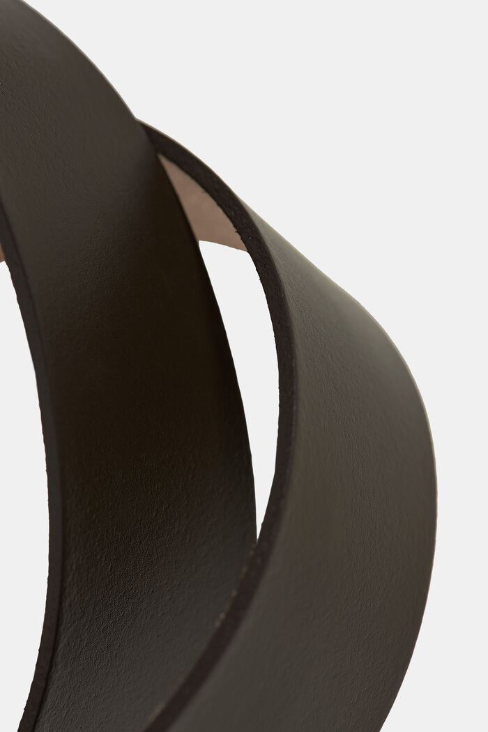Cinturón básico en piel lisa, BROWN, detail image number 1